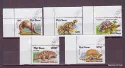 Vietnam, Prehistoric animals, 1990, 5 stamps