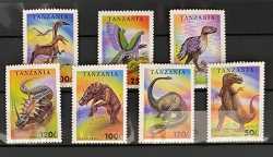 Tanzania, Prehistoric animals, 1994, 7 stamps
