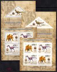 Ivory Coast, Prehistoric animals, 2012, 10 stamps