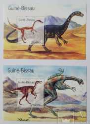 Guinea-Bissau, Prehistoric animals, 2 stamps