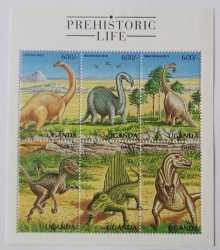 Uganda, Prehistoric animals, 1998, 6 stamps