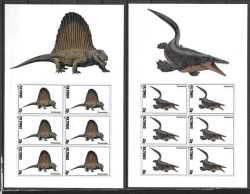 Tonga, Prehistoric animals, 2010, 12 stamps (imperf.)