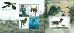 Gabon, Prehistoric animals, 5 stamps