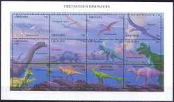 Grenada, Prehistoric animals, 1994, 12 stamps