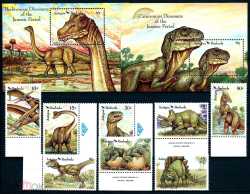Antigua and Barbuda, Prehistoric animals, 1992, 10 stamps