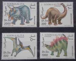 Somalia, Prehistoric animals, 4 stamps