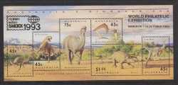 Australia, Prehistoric animals, 1993, 6 stamps