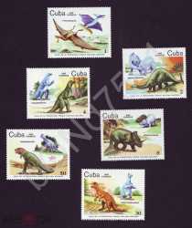 Cuba, Prehistoric animals, 1985, 6 stamps