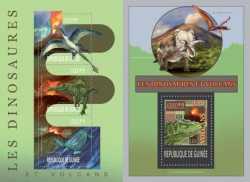 Guinea, Prehistoric animals, 2013, 4 stamps