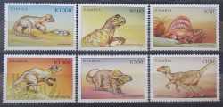 Zambia, Prehistoric animals, 6 stamps