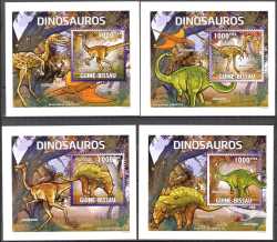 Guinea-Bissau, Prehistoric animals, 2011, 4 stamps