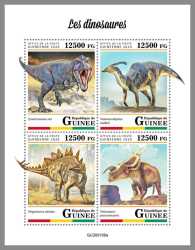 Guinea, Prehistoric animals, 2020, 4 stamps