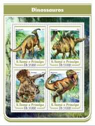 Sao Tome and Principe, Prehistoric animals, 2017, 4 stamps