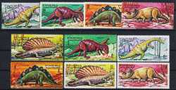 Fujairah, Prehistoric animals, 1968, 10 stamps