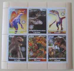 Congo, Prehistoric animals, 6 stamps