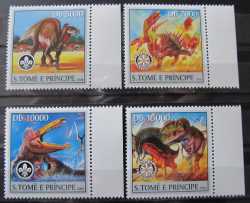 Sao Tome and Principe, Prehistoric animals, 4 stamps