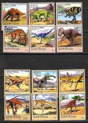 Гвинея-Бисау, Доисторические животные, 2001, 12 шт.