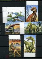 Gabon, Prehistoric animals, 6 stamps