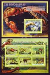 Guinea, Prehistoric animals, 2009, 7 stamps