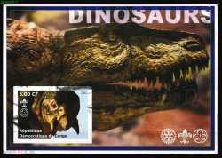 Congo, Prehistoric animals, 2002, 1 stamp (imperf.)