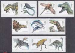 United Kingdom, Prehistoric animals, 2013, 10 stamps