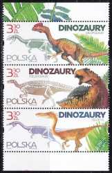 Poland, Prehistoric animals, 2020, 3 stamps