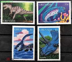 Grenada, Prehistoric animals, 1997, 4 stamps
