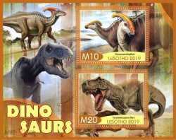 Lesotho, Prehistoric animals, 2019, 12 stamps