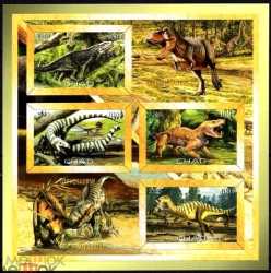 Tchad, Prehistoric animals, 2020, 4 stamps (imperf.)