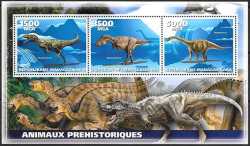 Madagascar, Prehistoric animals, 3 stamps