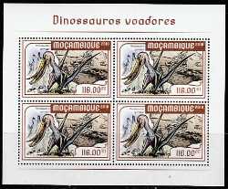 Mozambique, Prehistoric animals, 2018, 4 stamps