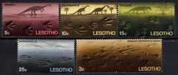 Prehistoric animals, Lesotho, 1970, 5 stamps
