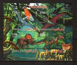 Somalia, Prehistoric animals, 2017, 4 stamps