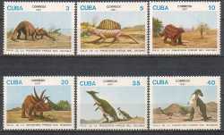 Cuba, Prehistoric animals, 1987, 6 stamps