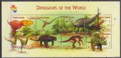 Sierra Leone, Prehistoric animals, 2001, 8 stamps