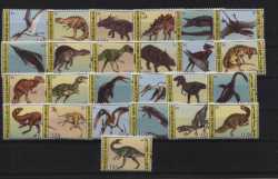 Djibouti, Prehistoric animals, 25 stamps