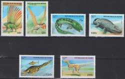 Benin, Prehistoric animals, 1996, 6 stamps