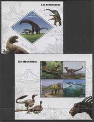 Congo, Prehistoric animals, 2019, 5 stamps