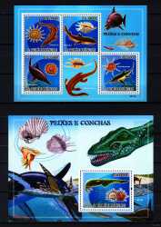 Sao Tome and Principe, Prehistoric animals, 2009, 5 stamps