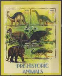 Nevis, Prehistoric animals, 2005, 6 stamps