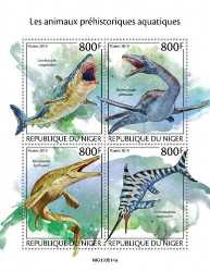 Niger, Prehistoric animals, 2019, 4 stamps