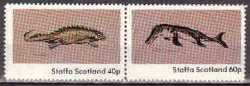 Scotland, Prehistoric animals, 2 stamps