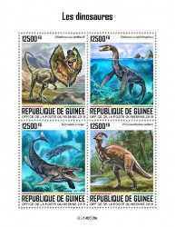 Guinea, Prehistoric animals, 2019, 4 stamps