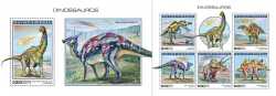 Guinea-Bissau, Prehistoric animals, 2018, 6 stamps