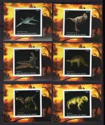 Benin, Prehistoric animals, 2015, 6 stamps (imperf.)