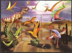 Dominica, Prehistoric animals, 2005, 4 stamps