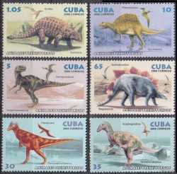 Cuba, Prehistoric animals, 2006, 6 stamps