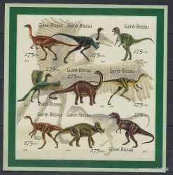 Guinea-Bissau, Prehistoric animals, 2001, 9 stamps (imperf.)