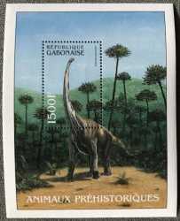 Gabon, Prehistoric animals, 2000, 1 stamp