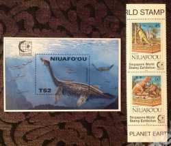 Niuafo'ou, Prehistoric animals, 1995, 3 stamps